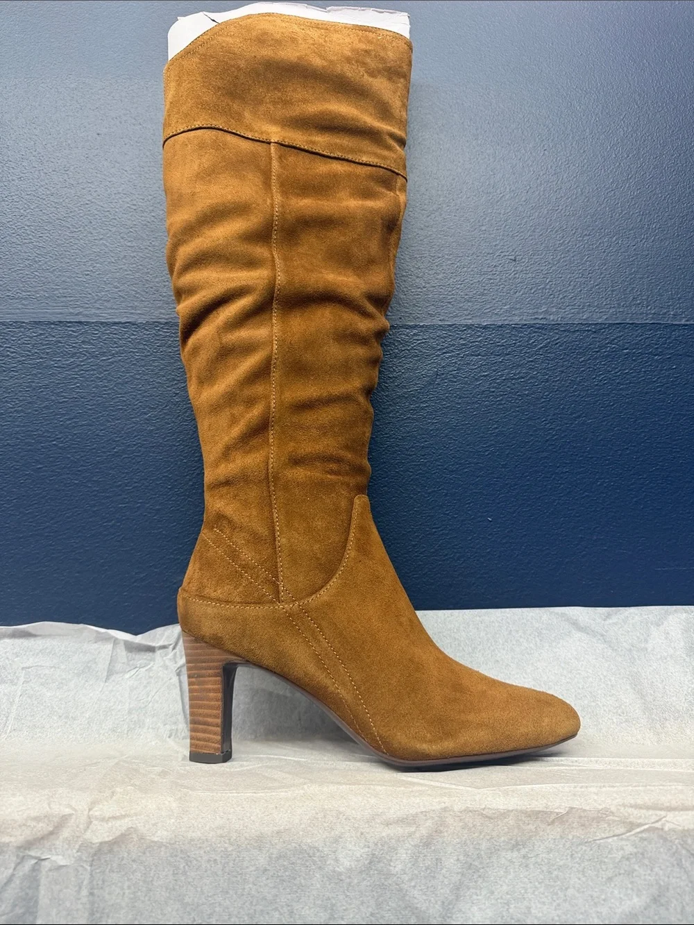 Naturalizer Yuko, DK Chestnut 6.5M high heel boots